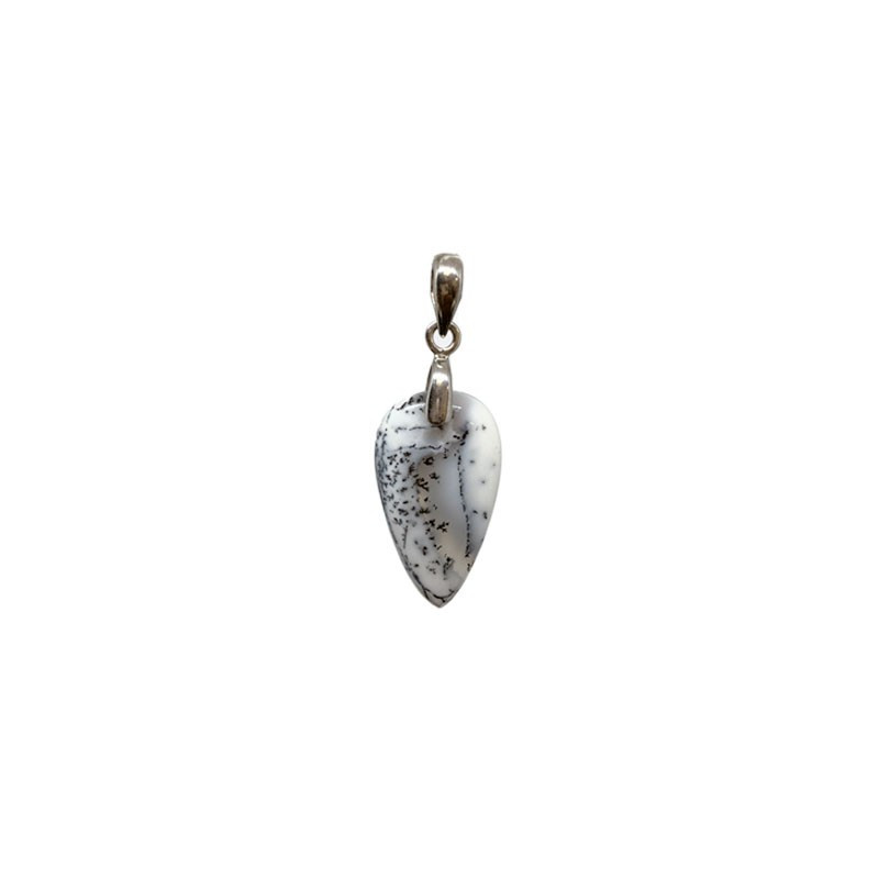 Pendentif Agate Dentrite Goutte invérsée