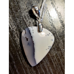Pendentif Agate Dentrite Goutte invérsée