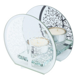 Bougeoir Verre Arbre de Vie