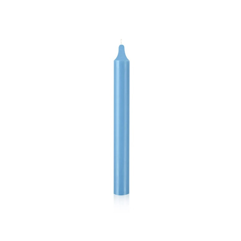 Bougie Teintée dans la Masse 22cm – Bleu Pastel