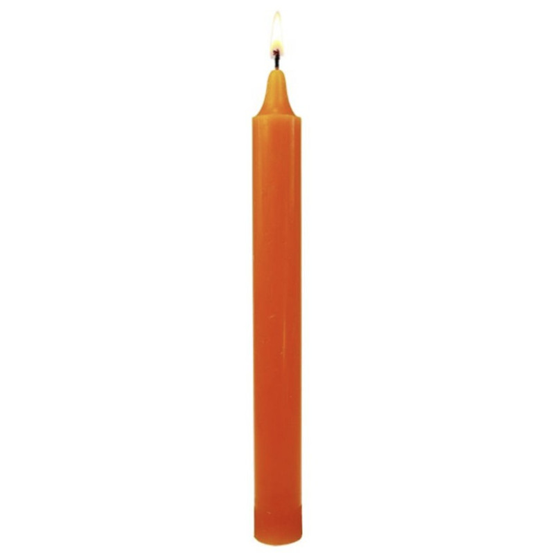 Bougie Teintée Masse 22cm - Orange
