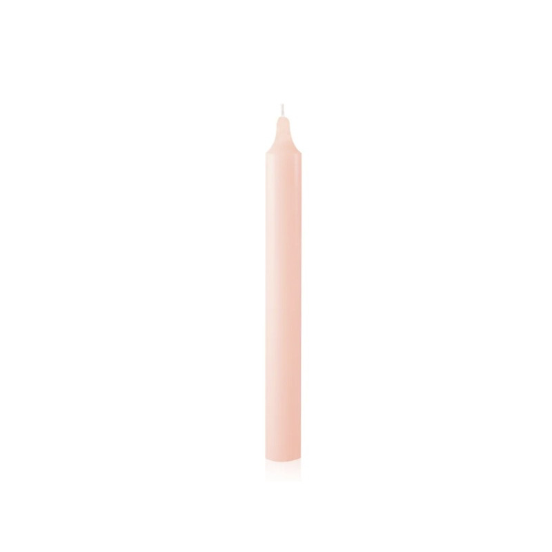 Bougie Teintée Masse 22cm - Rose Pâle