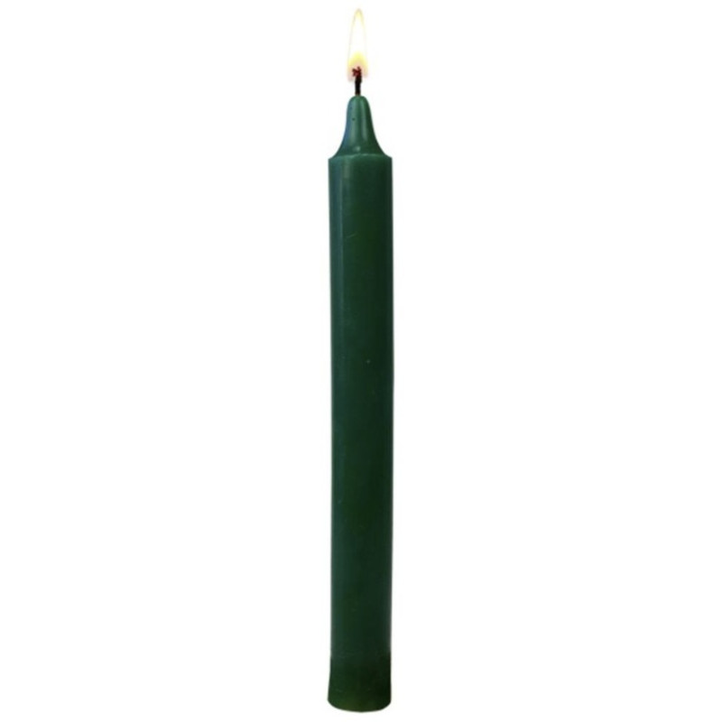 Bougie Teintée Masse 22cm - Vert Sapin