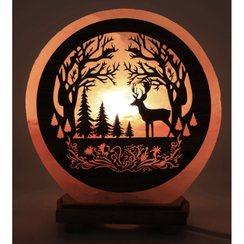 Lampe de Sel Cerf en Forêt 5KG