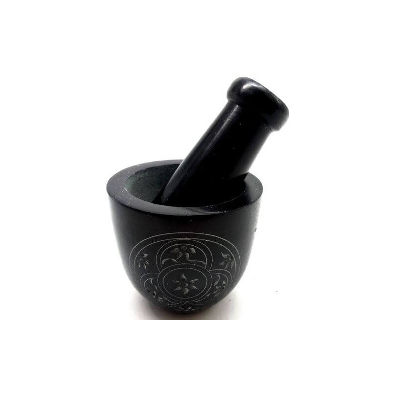 Mortier Pierre Saponite Noir 8cm