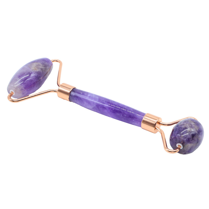 Double Rouleau de Massage Améthyste