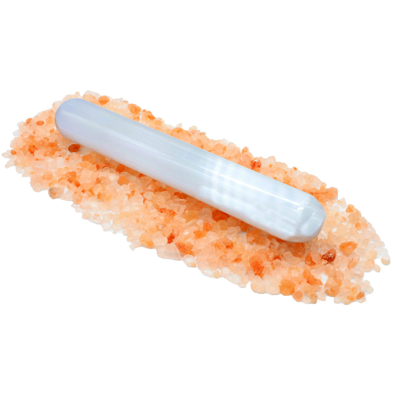 Cylindre de Massage Sélénite 15cm