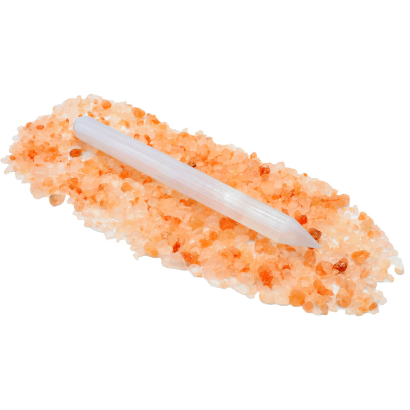 Pointe de Massage Sélénite 11cm