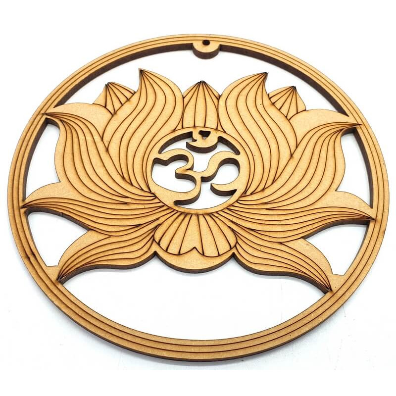 Plaque Murale Bois OM Nature 15cm