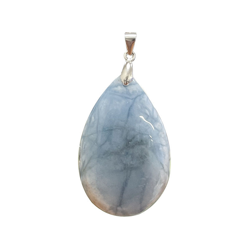 Pendentif aigue-marine forme goutte