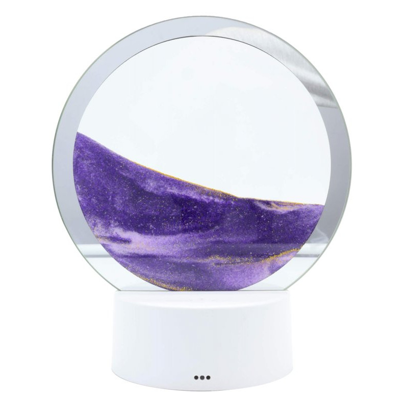 Lampe Sable Ronde 18cm - Violet