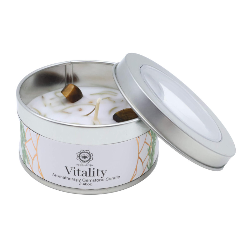 Bougie Green Tree 'Vitalité' Oeil de Tigre + Gingembre doux 70g