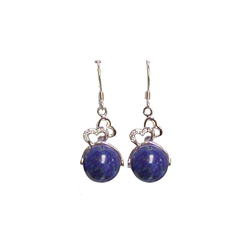 boucles d'oreilles en lapis-lazuli