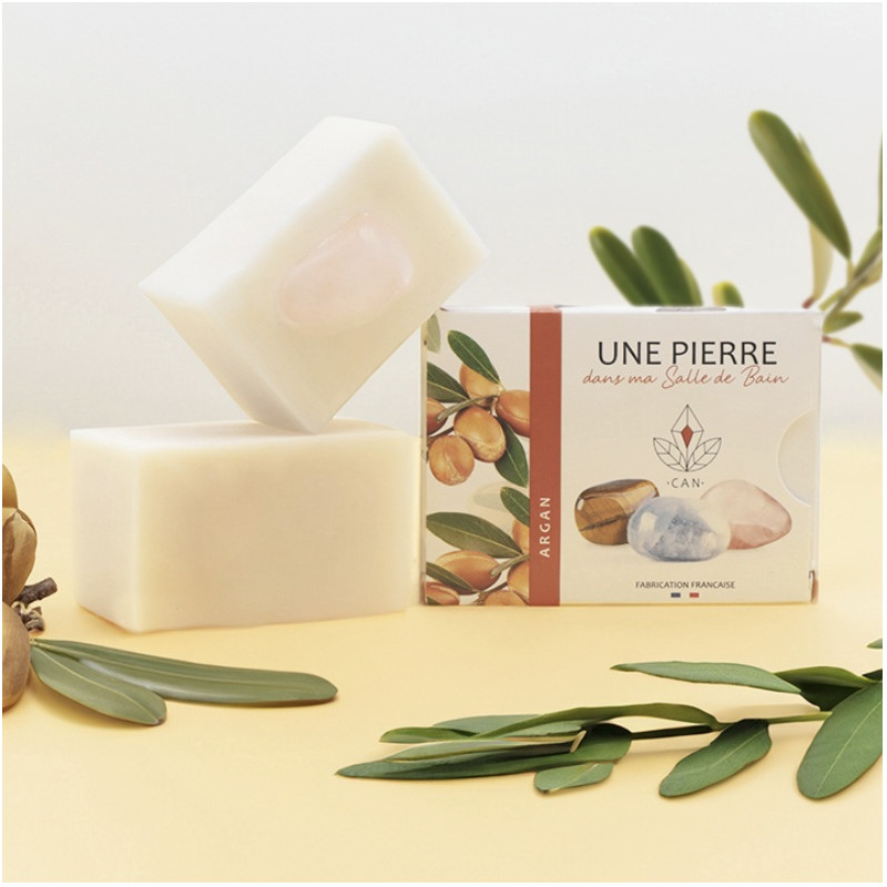 Savon argan + pierre naturelle