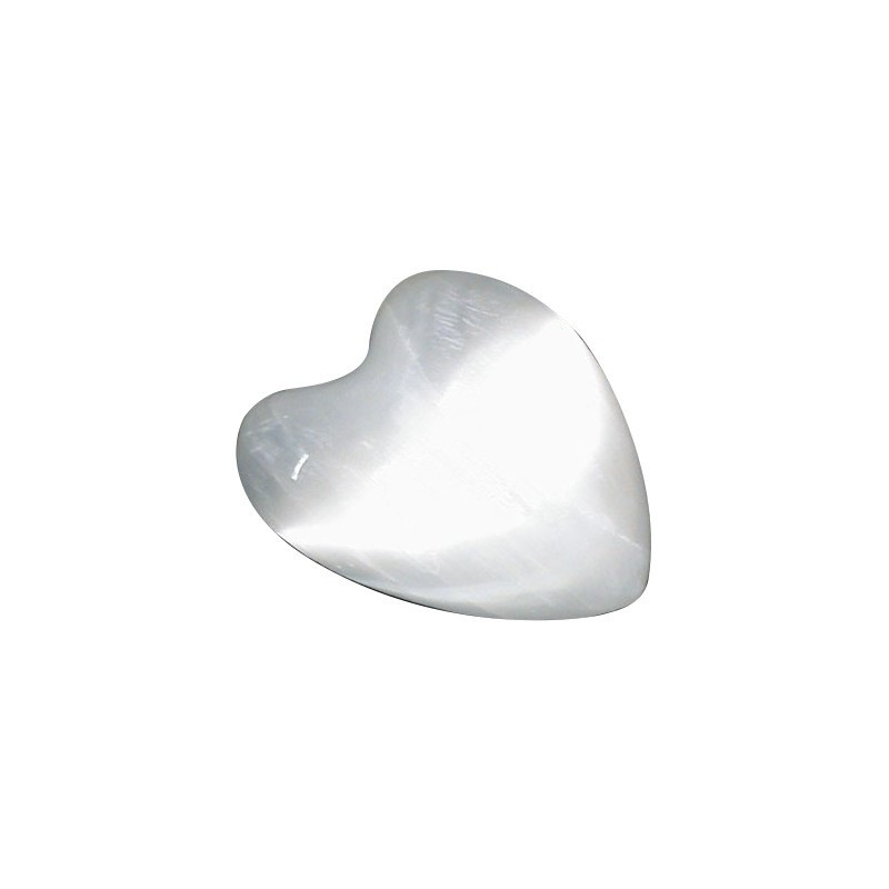 Cœur en Sélénite – 4 cm