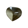 Cœur en obsidienne dorée
