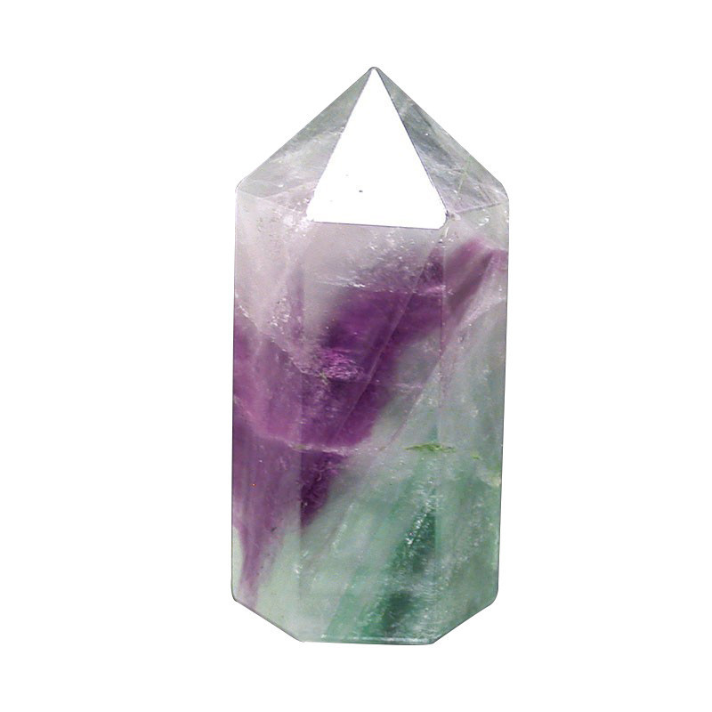 Fluorite multicolore - Pointe repolie - 3.5 cm