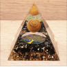 ORGONITE 60MM ARBRE DE VIE OEIL DE TIGRE  OBSIDIENNE NOIRE A