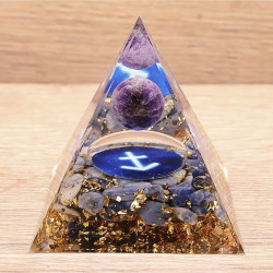 ORGONITE 60MM ASTROLOGIE SAGITTAIRE AMÉTHYSTE SODALITE A 1