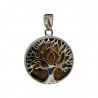 Pendentif arbre de vie œil de tigre